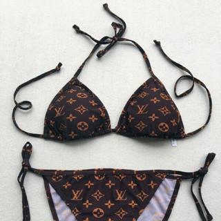 Freebie] Louis Vuitton Monogram Print Triangle Bikini | Shopee Philippines