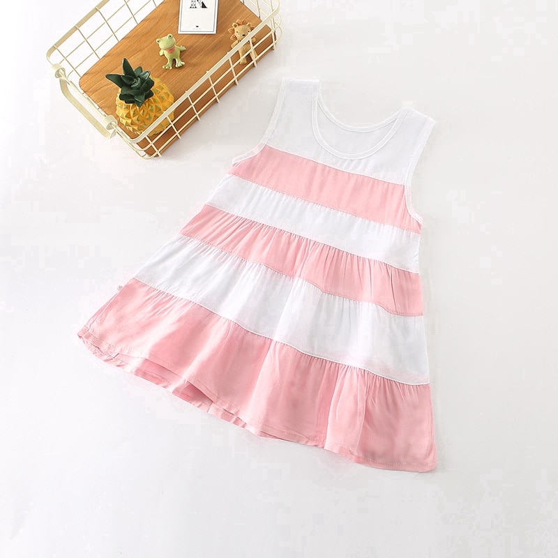 summer cotton dress for baby girl