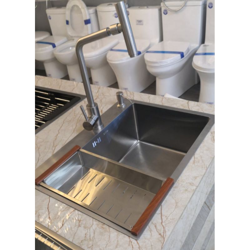 Undermount kitchen sink Matte finish makapal. 60cm x 45cm x 20cm 304