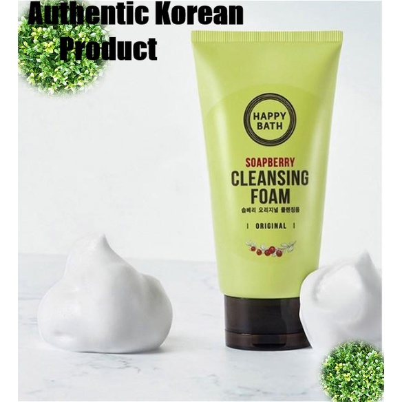 HAPPYBATH Soapberry Cleansing Foam Original 150g(5.29oz) Shopee
