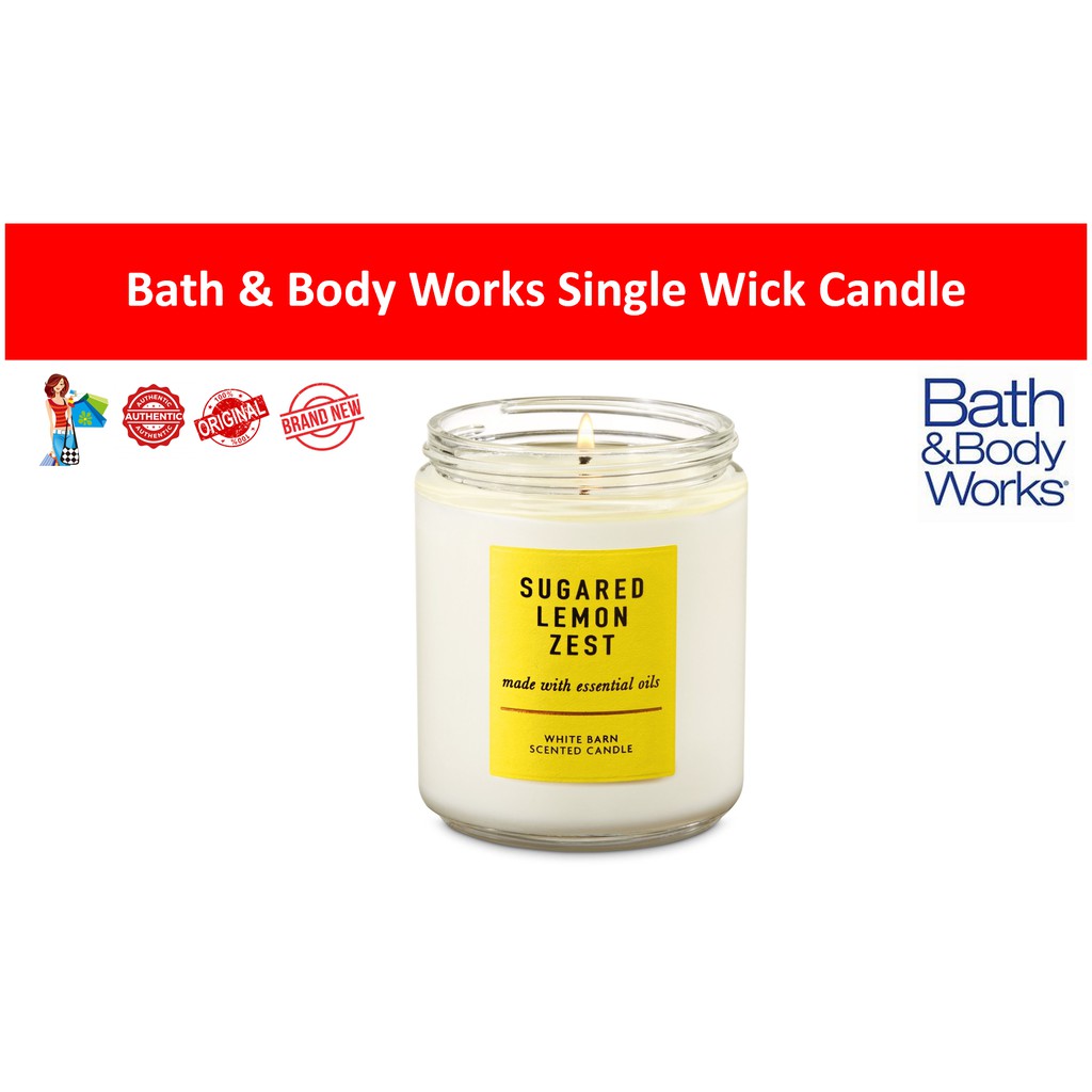 lemon zest candle bath and body works