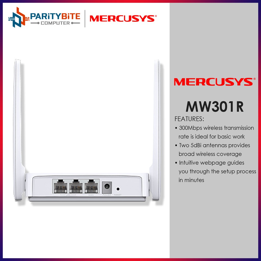 Powered By Tp Link Mercusys Mw301r 300mbps Wireless N Router Wifi Router Multiple Usage 1 017