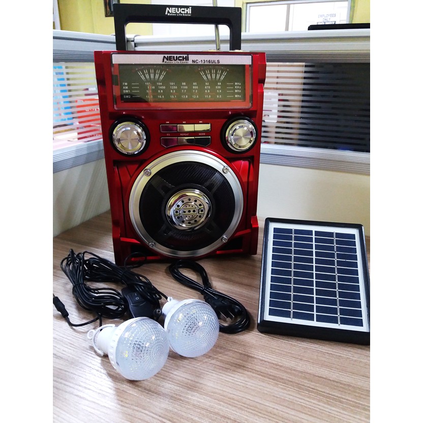 ✓COD NC-1316ULS FM/AM/SW1-2 4 Bands Radio With Solar panel | Shopee  Philippines