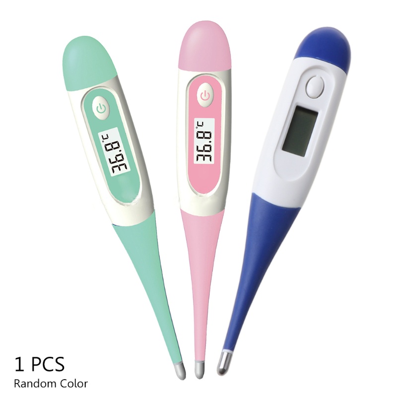 Digital Oral Rectal Thermometer for Adults Baby Soft Head Precision