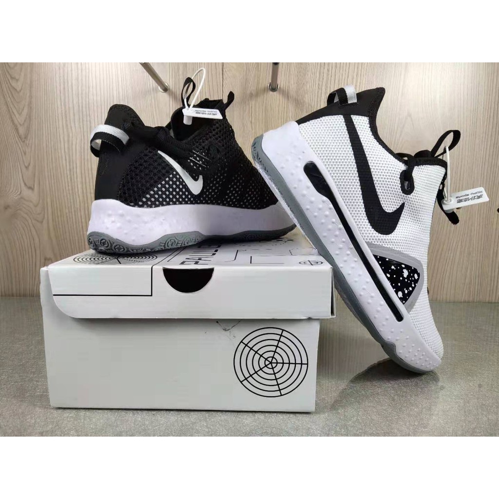 Men S Pg 4 Ep Paul George Basketball Shoes White Black Shopee Philippines
