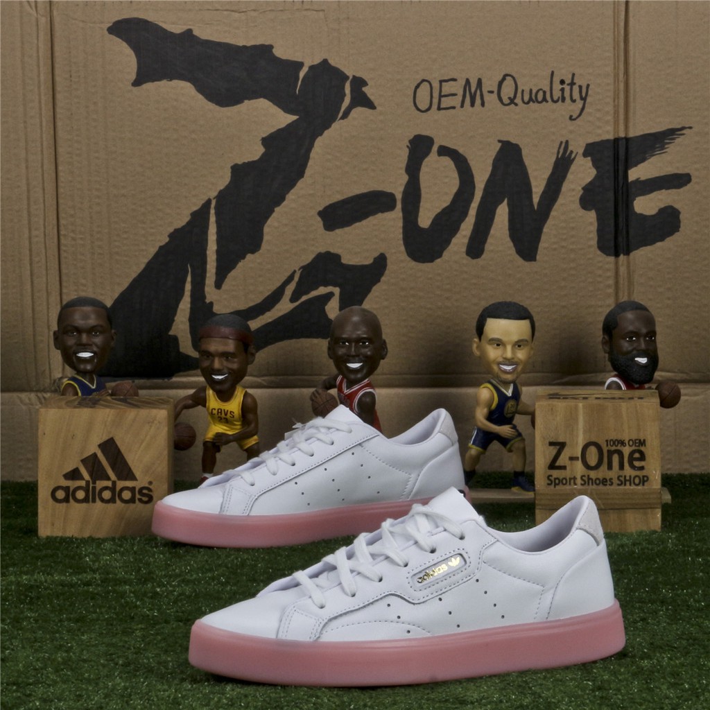 adidas sleek mid pink