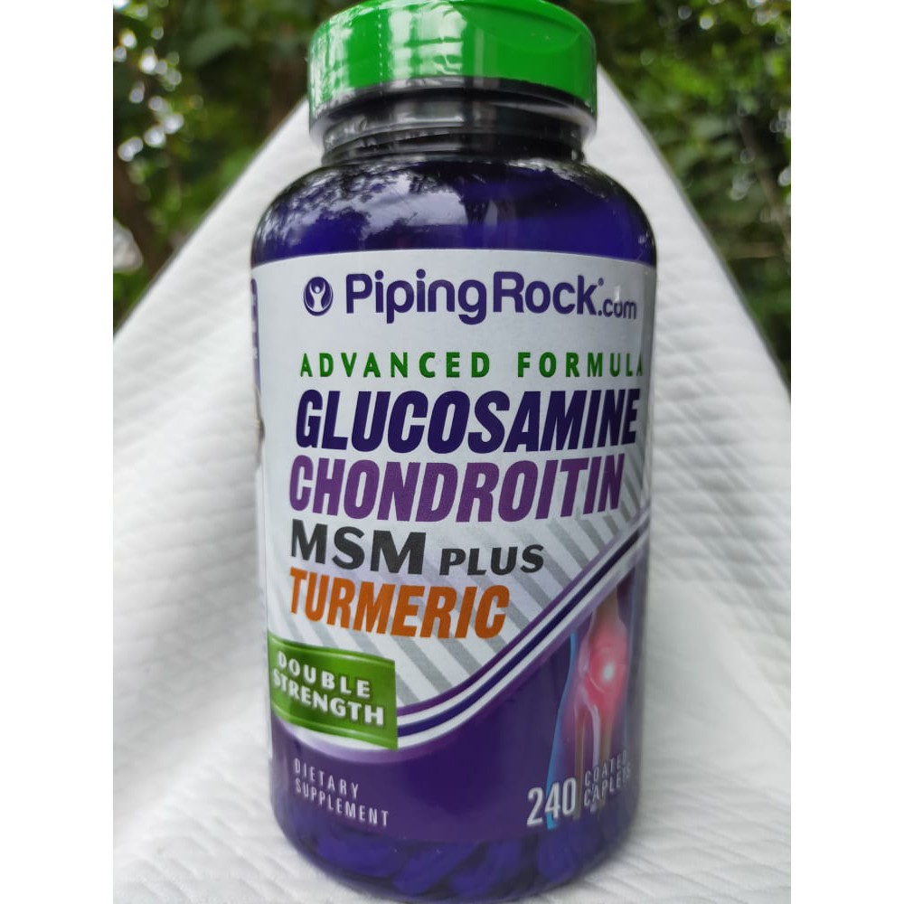 piping rock Glucosamine Chondroitin MSM Plus Turmeric 240 caps Shopee