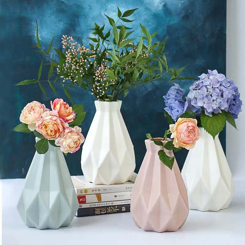 plastic flower vases artificial flower vase planter pots fake flowers