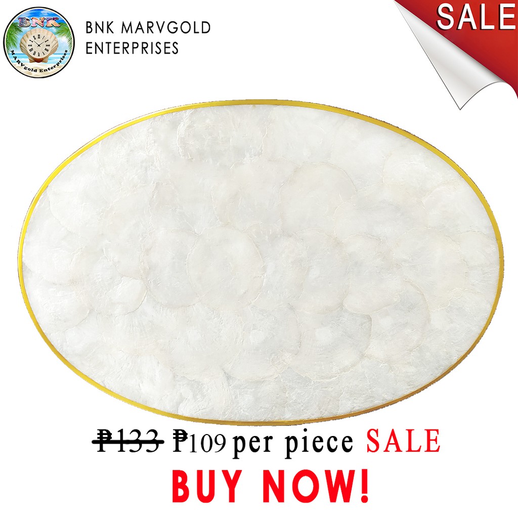 3 pcs. and 12 pcs. Capiz made Placemat High Quality / Mat / Wholesale