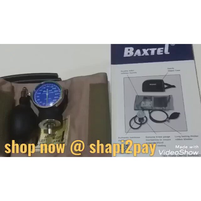 BAXTEL Aneroid Sphygmomanometer & Stethoscope (blood pressure) Shopee