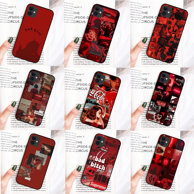 Red Doodles Aesthetics Quotes Bad Girl Soft Tpu Transparent Phone Case For Iphone 11 X Xs Max 6 6s 7 7plus 8 8plus 5 5s Se Xr 11pro Max Shopee Philippines