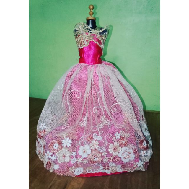 barbie doll in gown