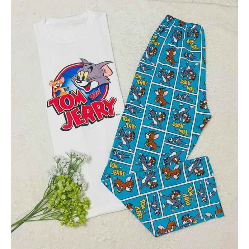 TOM & JERRY TERNO PAJAMA SET DIRECT SUPPLIER ADULT SIZE Shopee