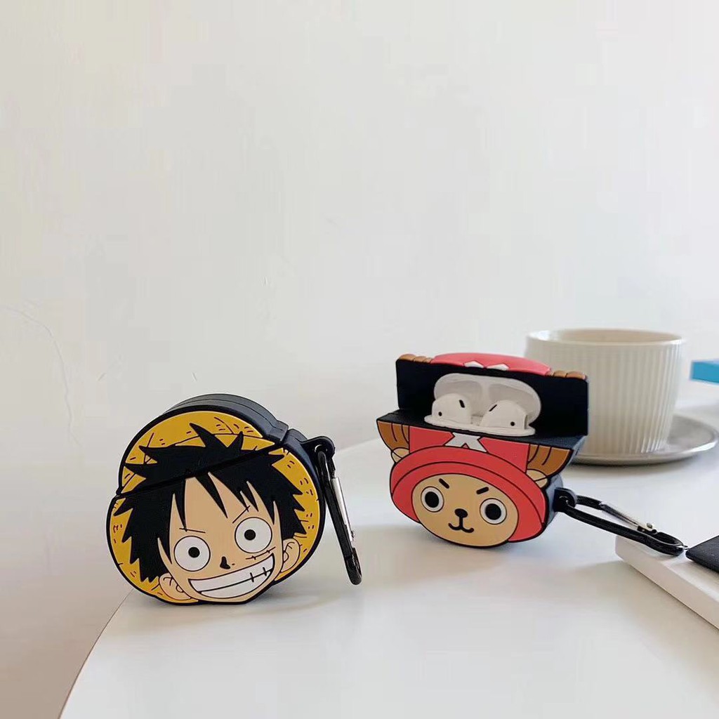 One Piece Luffy AirPods Case Headphone Box soft Silicone Case for