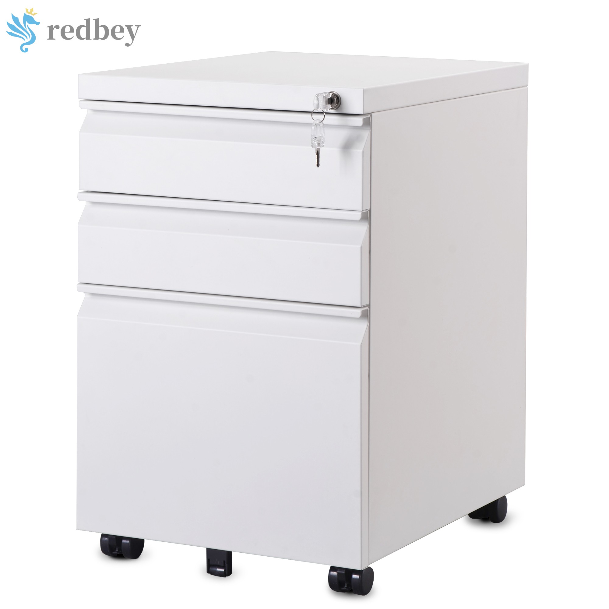 Ry 3 Drawer Steel Filing Cabinet With Lock And Handles Matt White Shopee Philippines