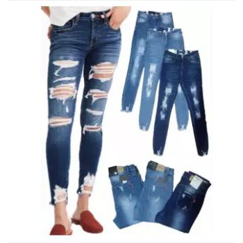 slightly ripped jeans womens