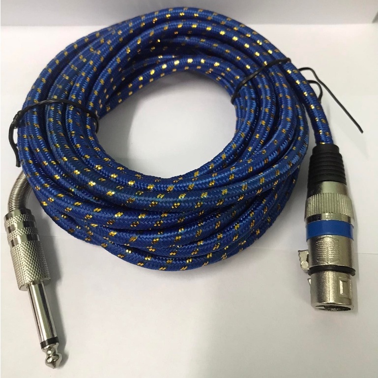 Microphone cord Mic cable Mic cord XLR jack to mono Heavy Duty cord 5m