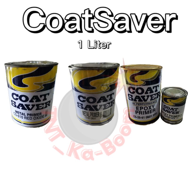 Coat Saver Epoxy Primer Gray, Red Oxide, Metal Primer Gray 1 Liter