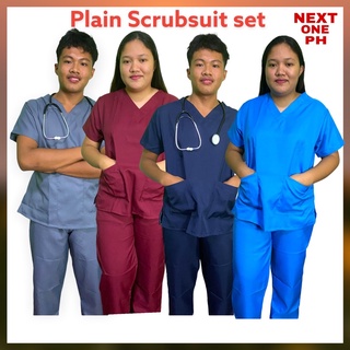 medical uniform plain set scrub suit #2