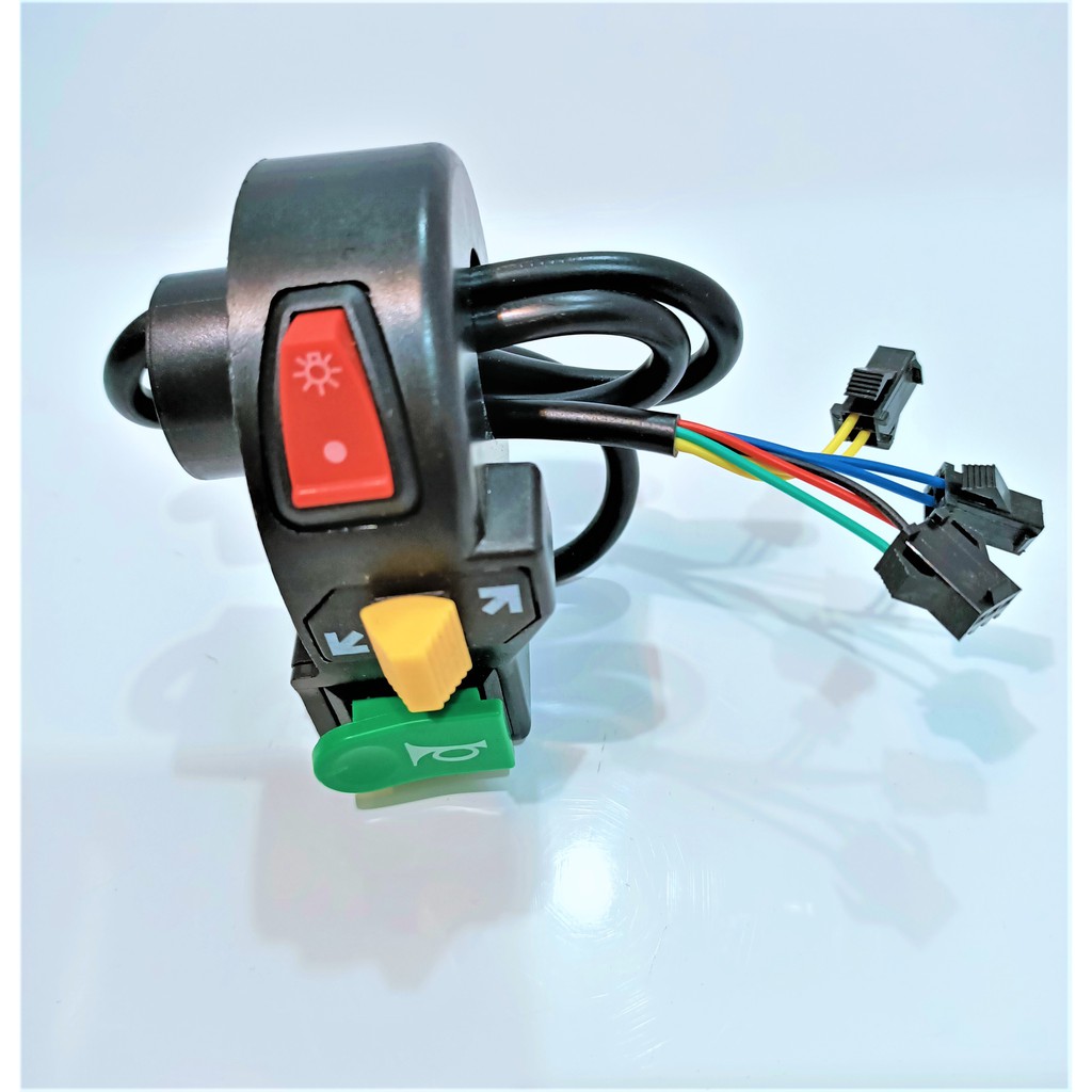 Ebike 3 in 1 switch or combination switch for scooter or etrike, with black connector Shopee