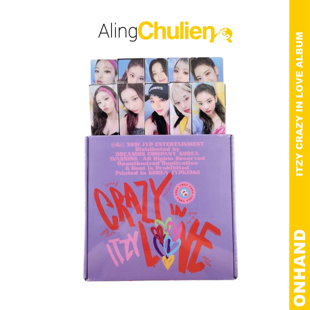 【SG Shopee イェジ】ITZY crazy in love 公式トレカ SG Shopee リア】ITZY crazy in love 公式トレカ