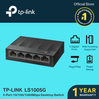 TP-Link LS1005G 5-Port 10/100/1000Mbps Desktop Switch | Network Switch Ethernet Switch Hub | TP LINK