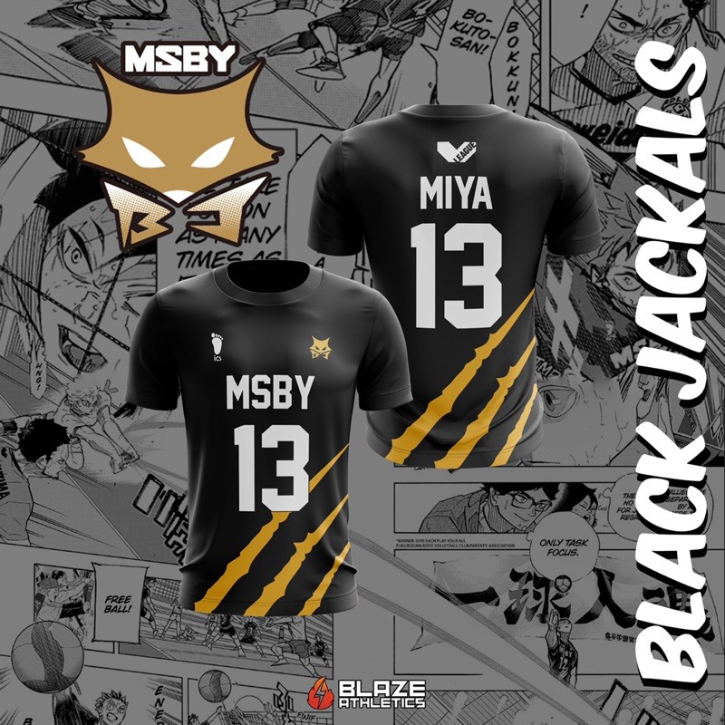 Msby Black Jackals Fully Sublimated Jersey Shopee Philippines