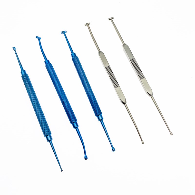 2022 new Double-ended Titanium Scleral Depressor with pocket clip ...