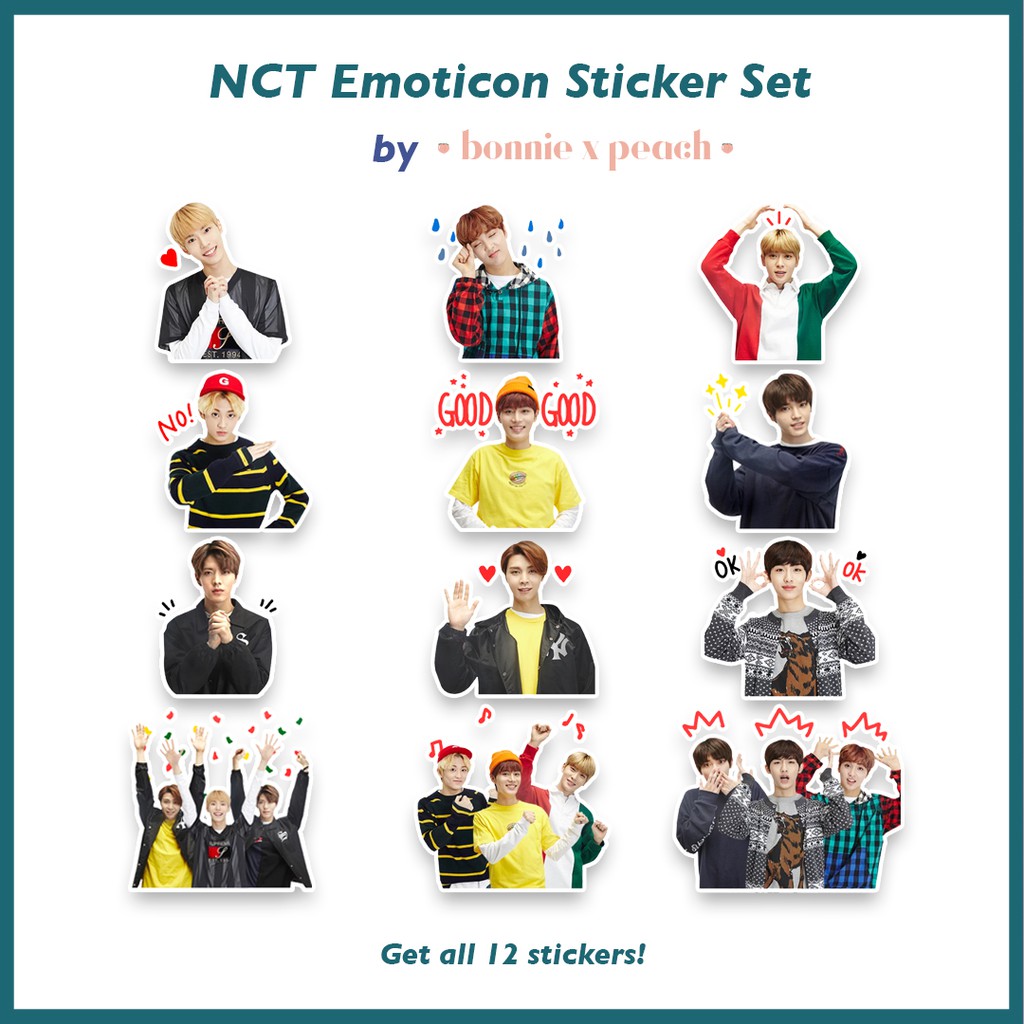 nct 127 emoticon sticker set