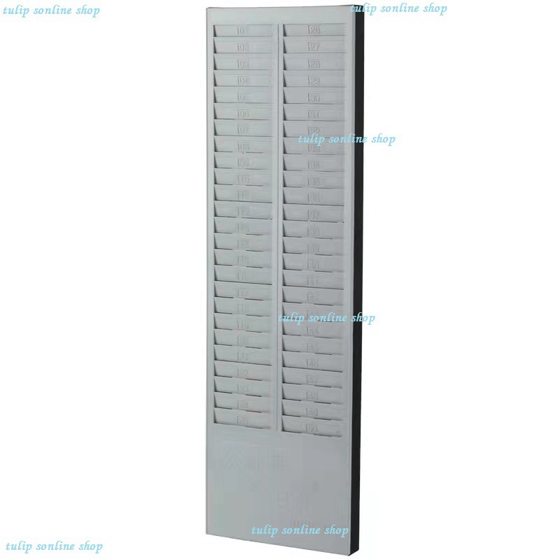 Aibecy DOYO Time Card Rack Wall Mount Holder 24 Pocket Slot for Attendance Recorder Punch Time Office