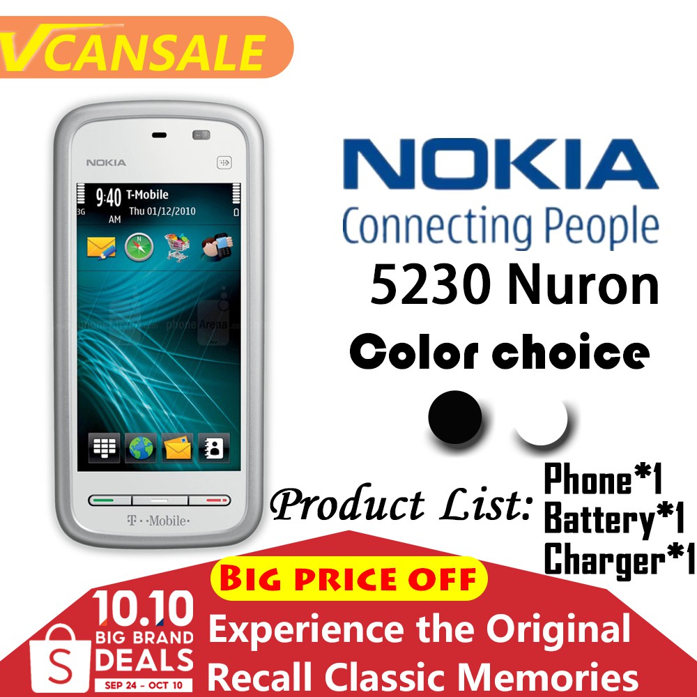 Original Nokia 5230 Nuron Touch Screen Unlocked 3g Network Classic