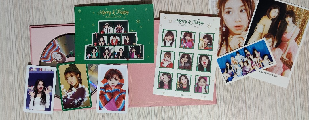 Onhand Sealed Twice Merry Happy Kpop Album Shopee Philippines