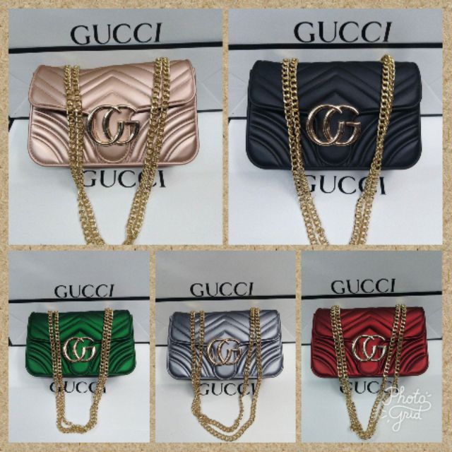 gucci green sling bag