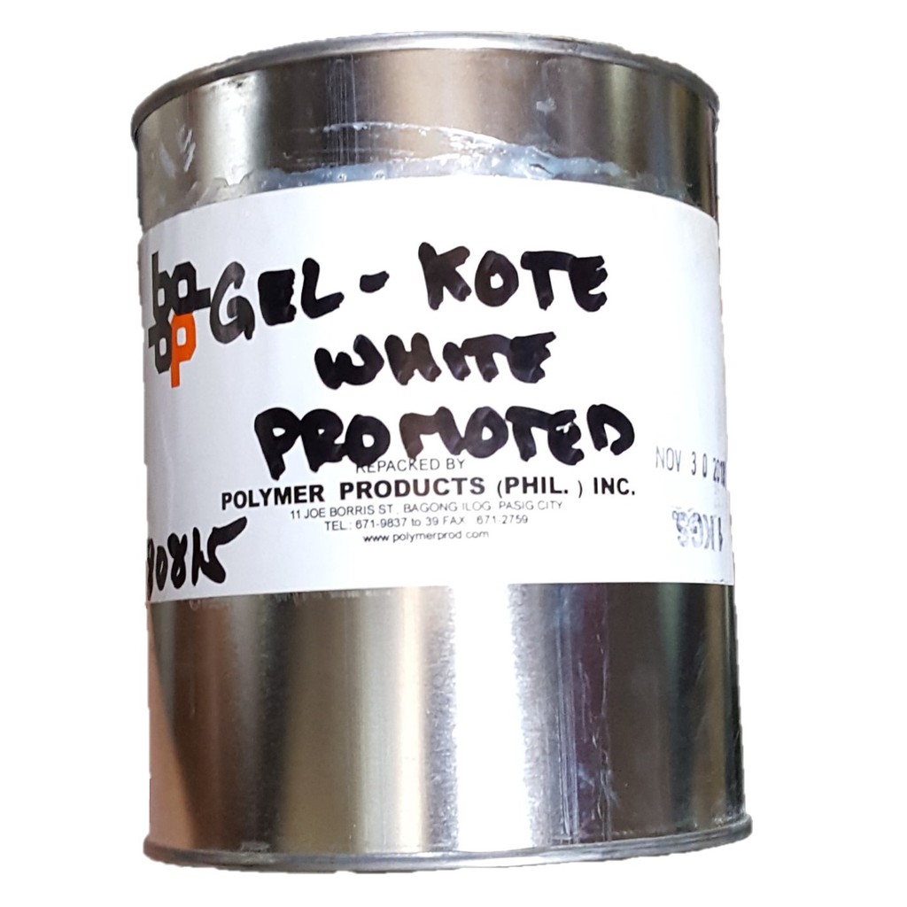 GelKote Promoted for Premix Polymer Resin 1L White or Black