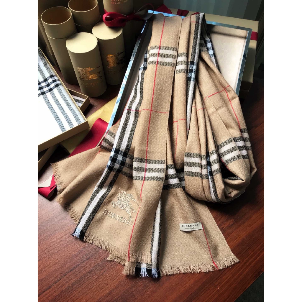 burberry scarf embroidered