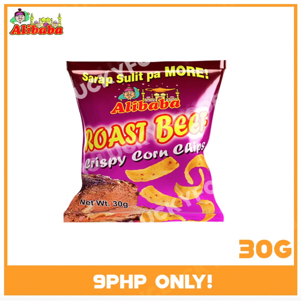 Alibaba Corn Chips ROAST BEEF FLAVOR 30G Shopee Philippines