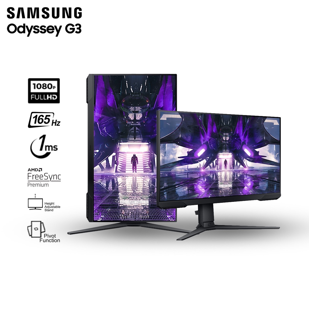 Samsung Odyssey G3 (LS24AG320NEXXP) 24 inch Gaming Monitor, FHD, 165hz ...