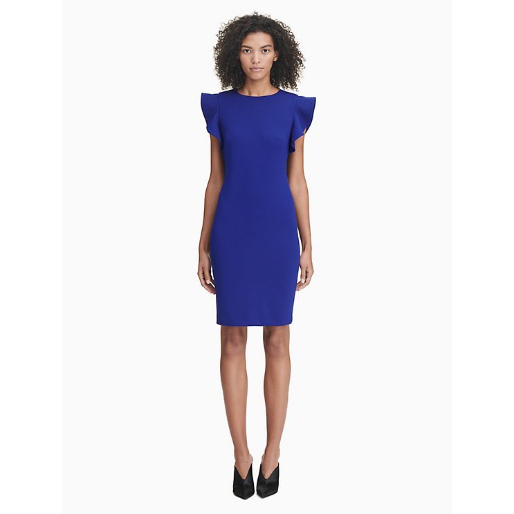 royal blue calvin klein dress