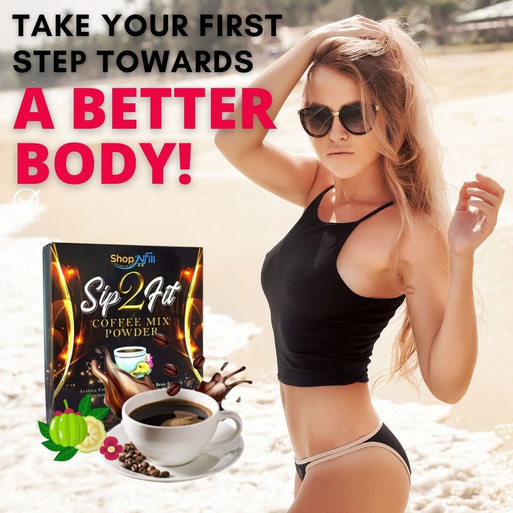 Top ▫✖Sip2Fit Slimming Coffee 10's | Fat Burner | Pampapayat | Pampaputi |  Keto Effect | EZfit as 1- | Shopee Philippines