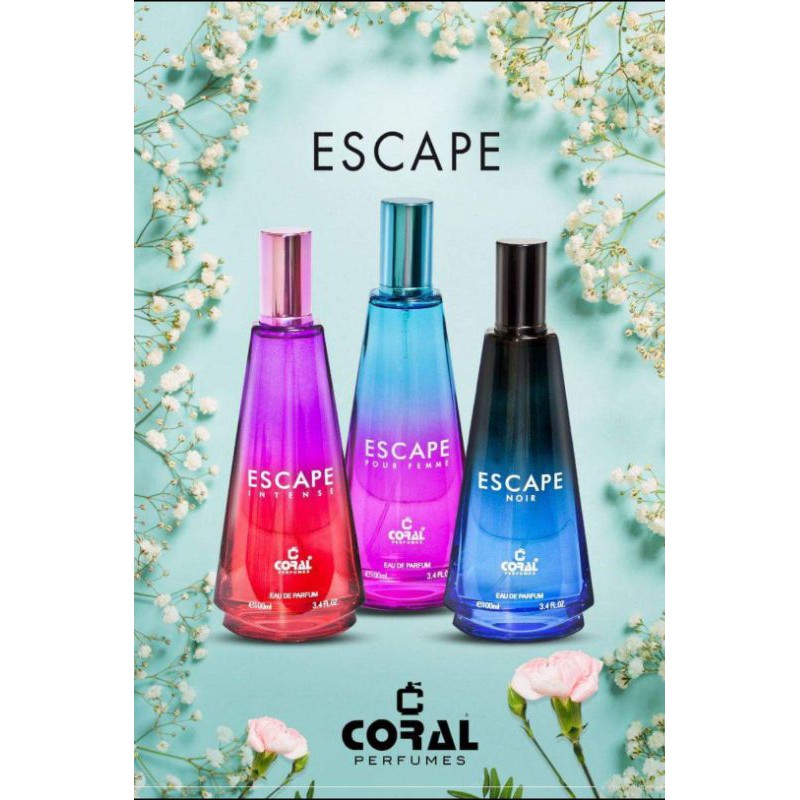 Escape By Coral For Women Eau De Parfum, 100ml: Buy Online At Best ...