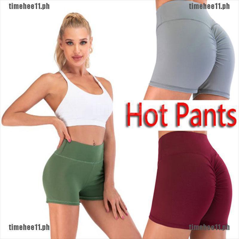 high waisted hot yoga shorts