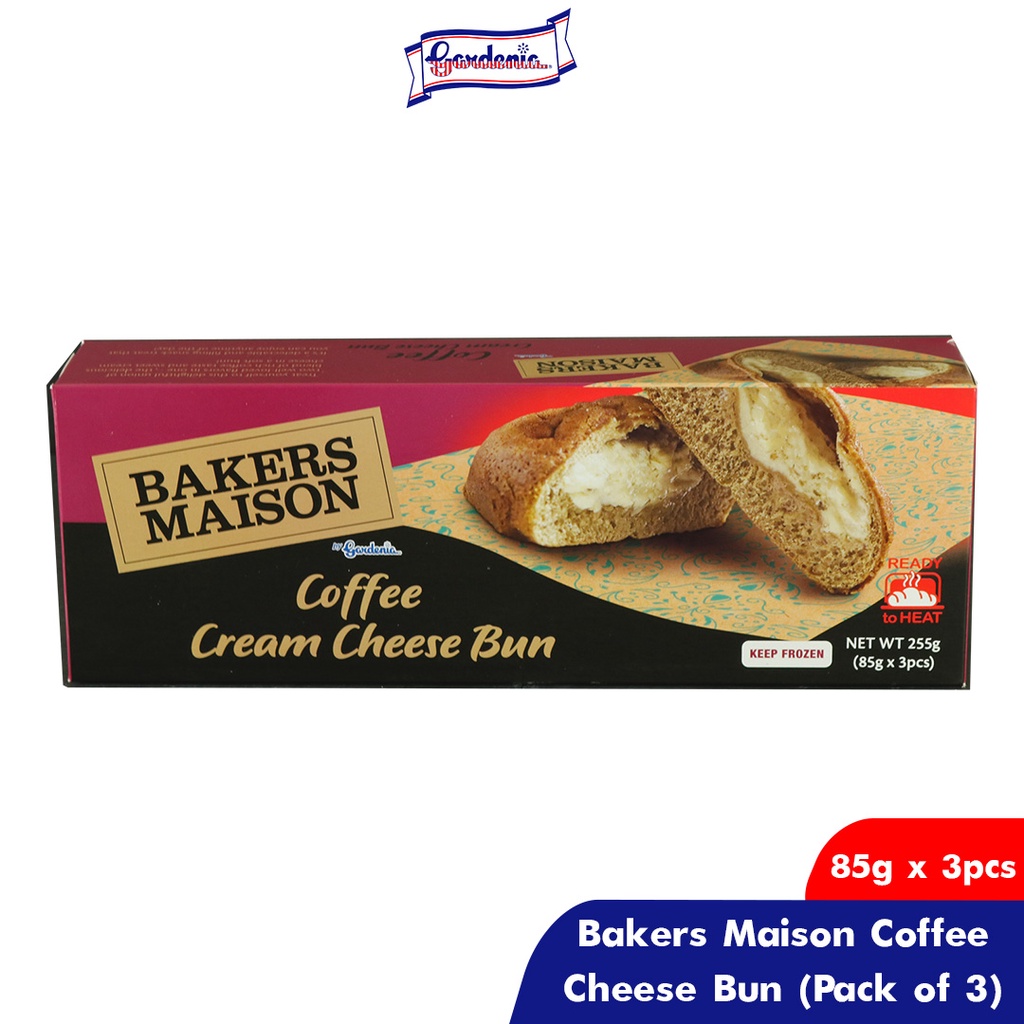 Gardenia Bakers Maison Coffee Cream Cheese Bun (pack of 3) Shopee