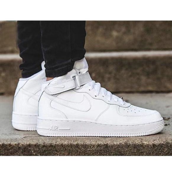 nike air force one high top white