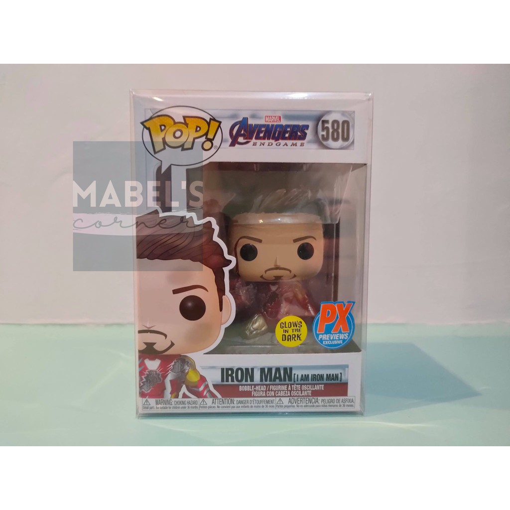 Funko Pop Marvel Avengers Endgame Iron Man I Am Iron Man Glow In The Dark 580 Px Shopee Philippines