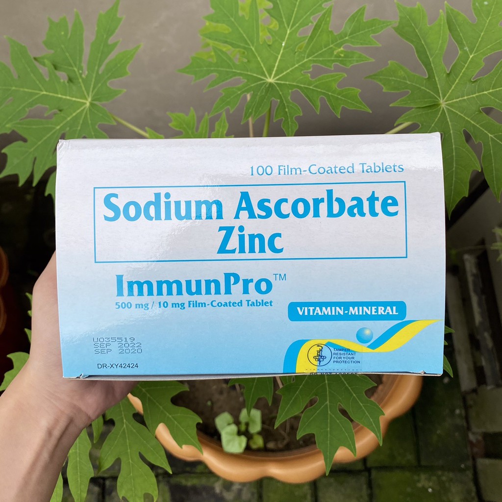 IMMUNPRO Sodium Ascorbate + Zinc 500mg (sold per pc) | Shopee Philippines