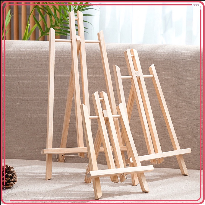 SOBY PH Mini Portable Wooden Art Easel Stand Adjustable Angle Tabletop Painting Easel Stand 30cm