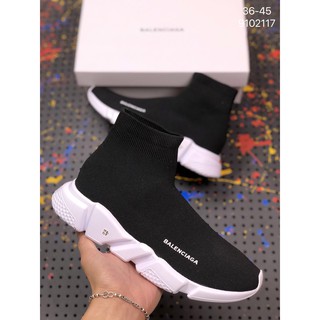 Sneakers Speed Nere con Logo All Over BALENCiAGA