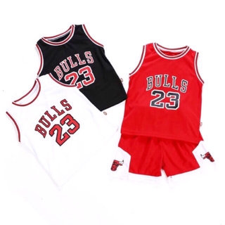 Babyl Ready Stock Baby Boy Girls Summer Bull Jordan 23 Basketball Clothes Shopee Philippines - bulls jersey cropped roblox template