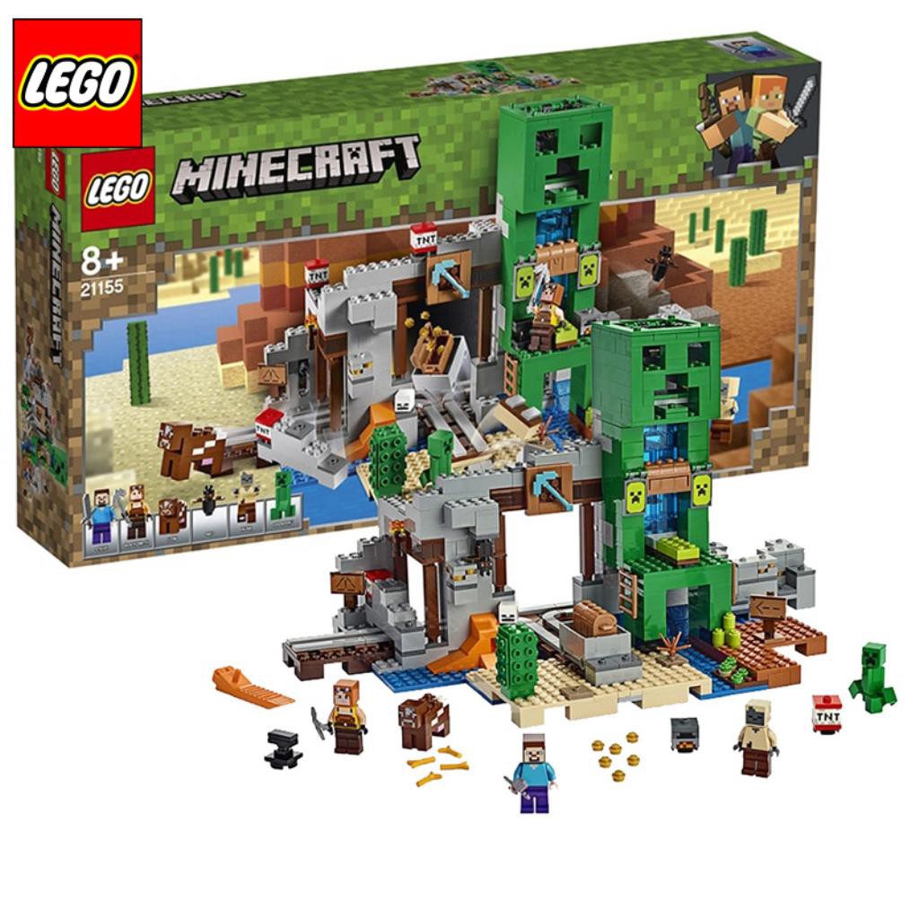 lego minecraft creeper mine