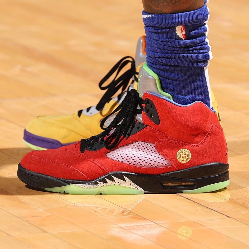 jordan 5 red and yellow